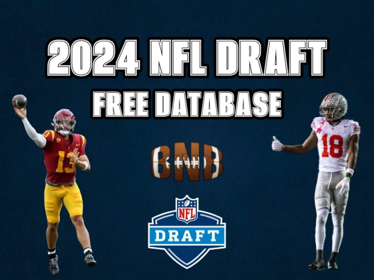 2024 NFL Draft Database 3500+ Players BNB Football